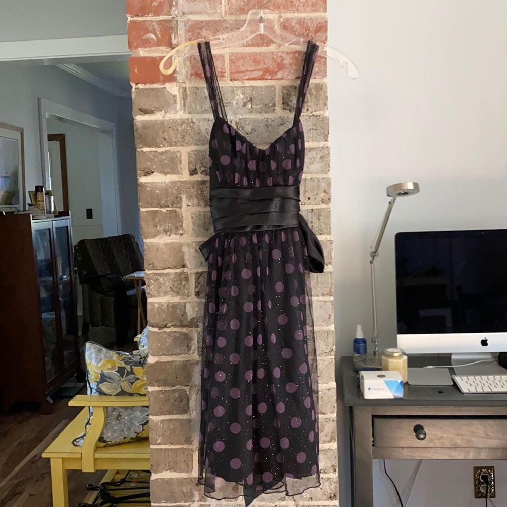 EUC Purple polka dot dress!